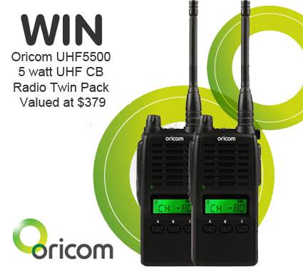 4wd TV – Win Oricom UHF5500 CB Radio Twin Pack Valued At $379
