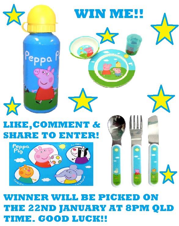 Amy’s Awesome Bargain’s  – Win Peppa Pig Dinner Pack