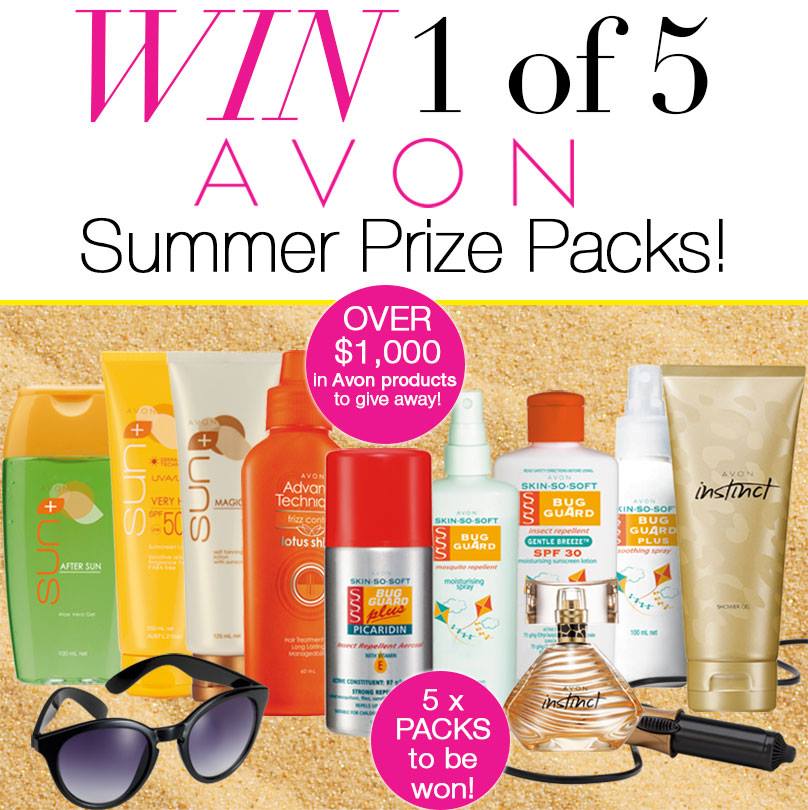 Avon – Win 1 of 5 x Avon Summer prize packs valued over $1,000