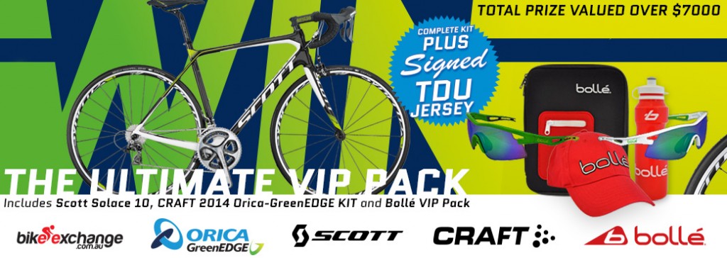 BikeExchange.com.au – Win Ultimate VIP Pack Includes Scott Solace 10, CRAFT 2014 ORICA-GreenEDGE KIT and Bolle VIP