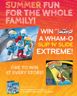 Civic Video – Win The Smurfs 2 A Wham-O Slip n Slide Extreme At Every Store
