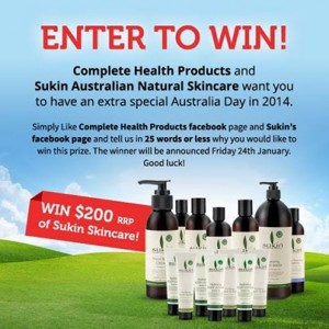Complete Health Products – Win $200 of Sukin Skincare