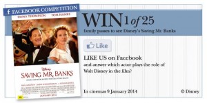 Crabtree & Evelyn – Win 1 of 25 Family Passes to Saving Mr Banks