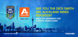 Dick Smith – WIN a VIP Experience to the NRL Auckland 9’s (holiday for 9 people to NZ)