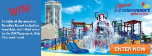 Discover Queensland – Win 3 nights Z4K Waterpark Paradise Resort, Gold Coast, Qld