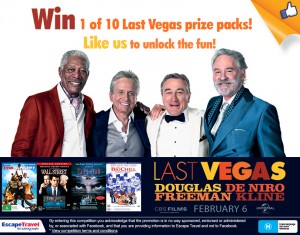 ESCAPE TRAVEL – Win LAST VEGAS Double Pass and DVD Packs of Classic Films