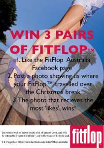 FitFlop Australia – Win 3 Pair FitFlops Giveaway