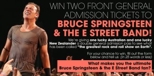 Frontier Touring – Win tickets to Bruce Springsteen in your closest city