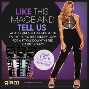Glam by Manicare – Win 1 of 3 Bebe Sydney Pantsuits & a Glam Nail Art set