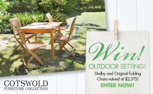 Home Beautiful – Win An Outdoor Setting, Shelby and Folding Chairs Valued At $2,375
