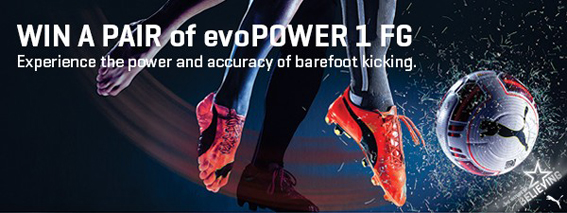 Inside Sport magazine – Win 1/5 $220 PUMA evoPOWER1 football boots