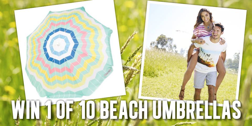 Jeanswest – Win 1 of 10 beach umbrellas giveaway
