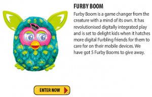 Just Kidding – Win 1/5 Furby Boom (Ages 7-13)
