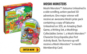 Just Kidding – Win a Moshi Monsters packs or 1/10 membership cards