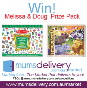 MumsDelivery – Win 1 of 2 Melissa & Doug Prize Packs!