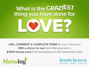 Menulog – Win A $1000 Beauty Pack and A Dinner For Two This Valentine’s Day