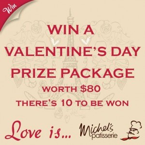 Michel’s Patisserie – Win 1/10 Valentine’s Day Prize Packages