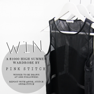 Pink Stitch – Win a $1000 summer wardrobe – closes at 5000 followes