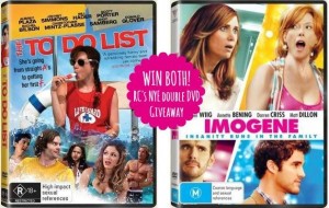 Reality Chick – Win Imogene, The To-Do List DVD Facebook New Year’s Resolution Competition