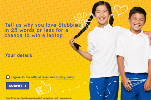 Stubbies – Win A Laptop For Giveaway