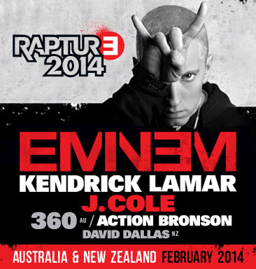 Take40 – Win 1 of 5 double A Reserve tickets for Eminem Sydney/Melbourne/Brisbane