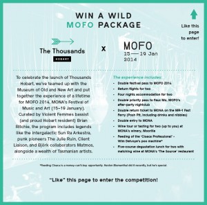 The Thousands – Win MOFO 2014 Ridiculous Giveaway
