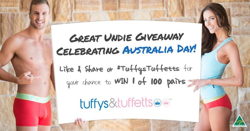 Tuffys & Tuffetts – Win 100 pairs of Aussie made undies giveaway