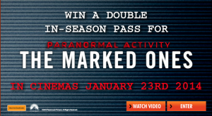 TV Winners – Win 1 of 100 double passes to Paranormal Activity The Marked Ones