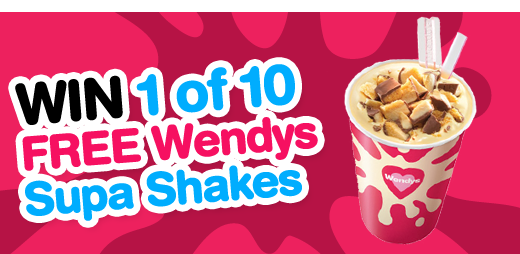 Wendys – Win 1/10 Supa Shakes 2014 Giveaway