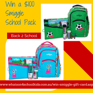 What’s On 4 Australia – Win a $100 Smiggle Gift Card