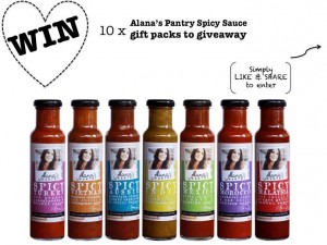 Alana’s Pantry – Win 10 x Alana’s Pantry Spicy Sauce gift packs