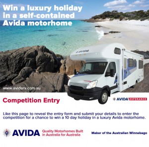 Avida – Win a 10 day luxury motorhome holidays (flights to & from K Smith airport)