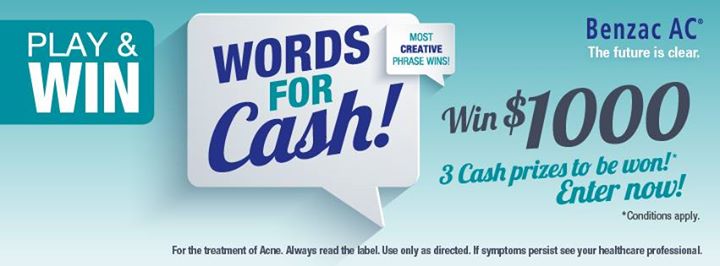 Benzac words for cash, win $1000 cash prizes – Benzac ANZ Competition