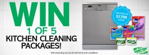 Better Homes and Gardens  – Win A Kitchen Cleaning Package includes 1 of 5 Dishwashers, valued at $1298
