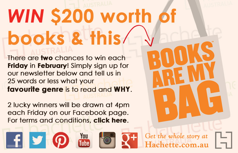 Hachette Books – Win 1 of 2 bags of $200 worth of books each Friday