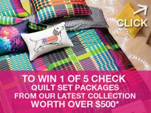 Kas Australia – Win 1 of 5 Check Quilt Set Packages Giveaway