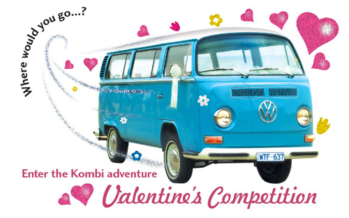 Kombi Love – Win a bottle of Champagne in our Valentine’s Competition