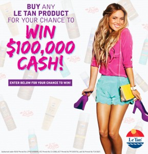 Le Tan – Win $100,000 cash or a $1000 consolation prize