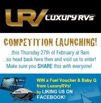 Luxury Rvs – Win a fuel voucher and Baby-Q bbq