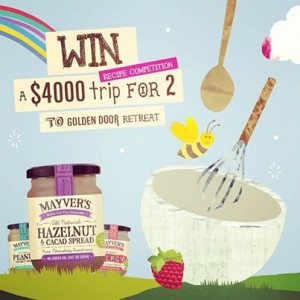 Mayvers Food – Win A Trip To Golden Door Retreat (NSW) & runner up prizes