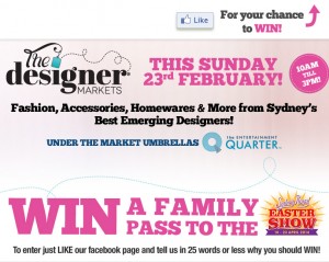 The Designer Markets – Win a family pass to the Royal Easter Show