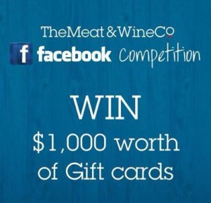 The Meat and Wine Co – Win $1,000 worth of Vouchers