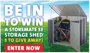 Totalspan Australia – Win Weekly Storemate storage shed