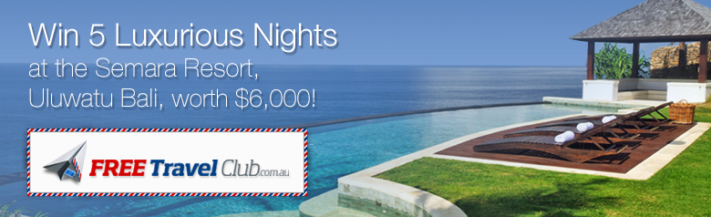 Free Travel Club – Win Five Nights Accommodation at Semara Resort, Bali, Worth $6,000