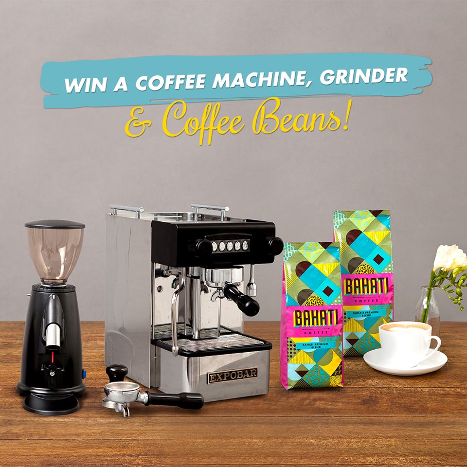 Bahati Win a Coffee Machine,Grinder and a years supply of coffee