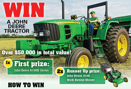 Bauer Media – WIN a John Deere 6100D ROPS Utility Tractor valued at more than $50,000