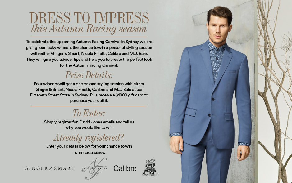 David Jones – Win Styling sessions including $1,000 gift card