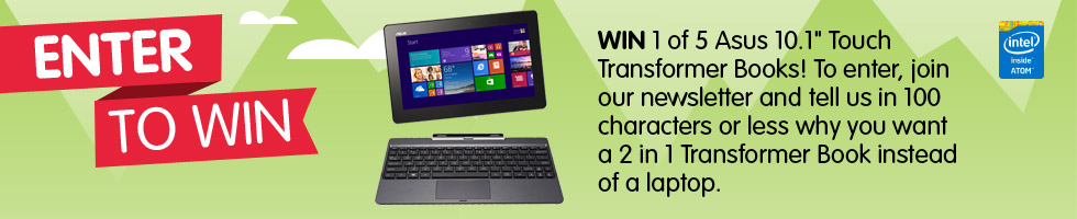 Dick Smith – Win 1 of 5 Asus Touch Transformer Books