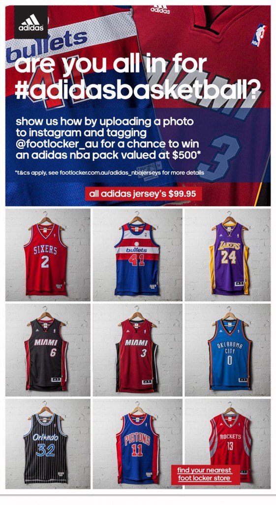 Footlocker – Win $500 Adidas NBA Basketball prize pack