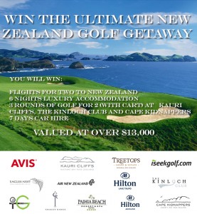 Golf Getaway – Win the ultimate New Zealand golf getaway for 2 valued at over $13,000
